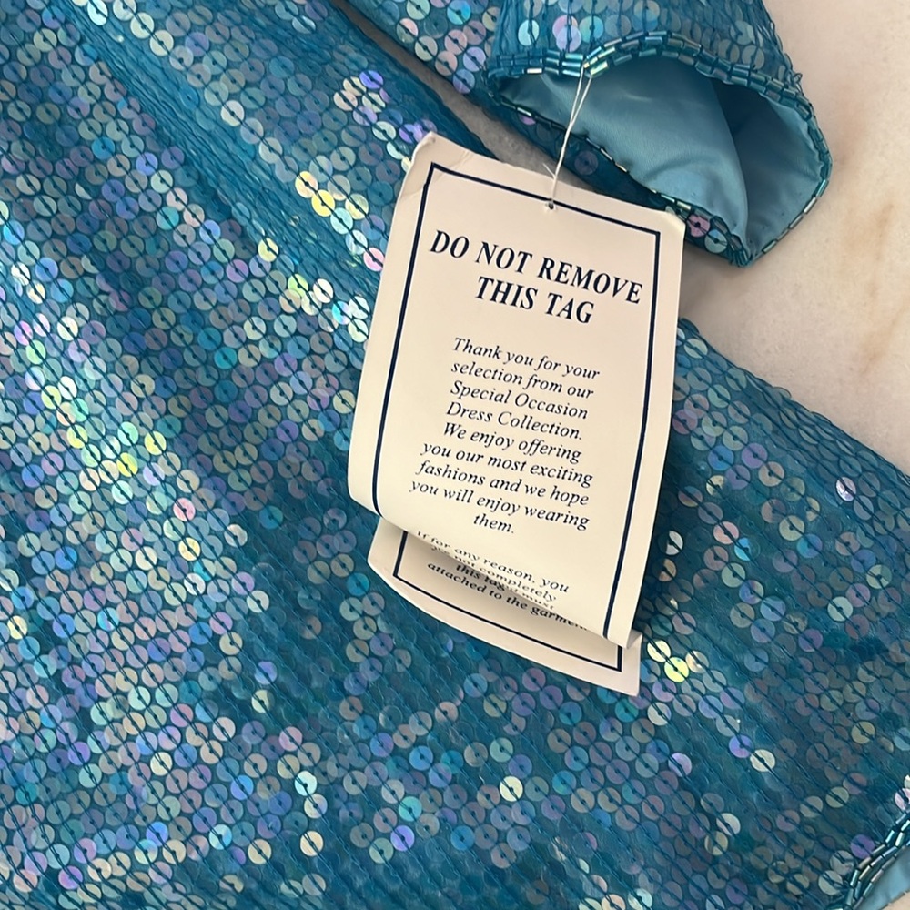 RARE NWT Vintage Sue Brett Sequin Dress Size Medium - Picture 3 of 9